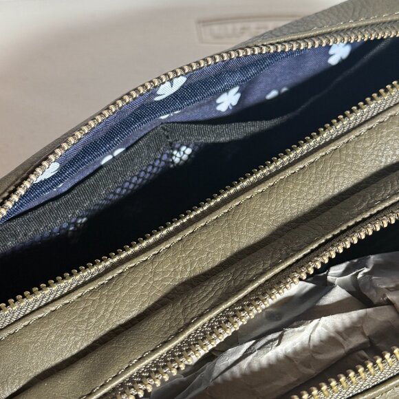 Lucky Brand Men's Toiletry Bag | Olive Green - Picture 5 of 6